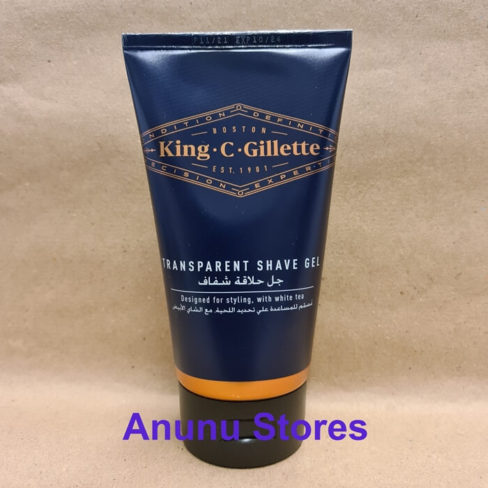 King C. Gillette Transparent Shaving Gel for Men 150ml